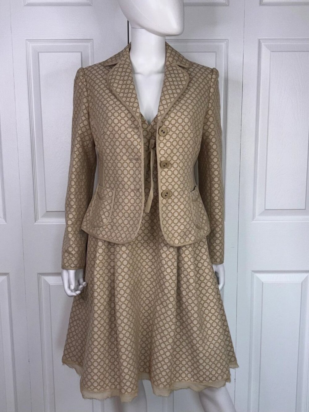 SANDRA ANGELOZZI dress and blazer set medium LIKE NEW!!